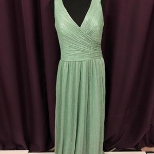 Allure Size 16 Green Metallic NEW Formal Dress